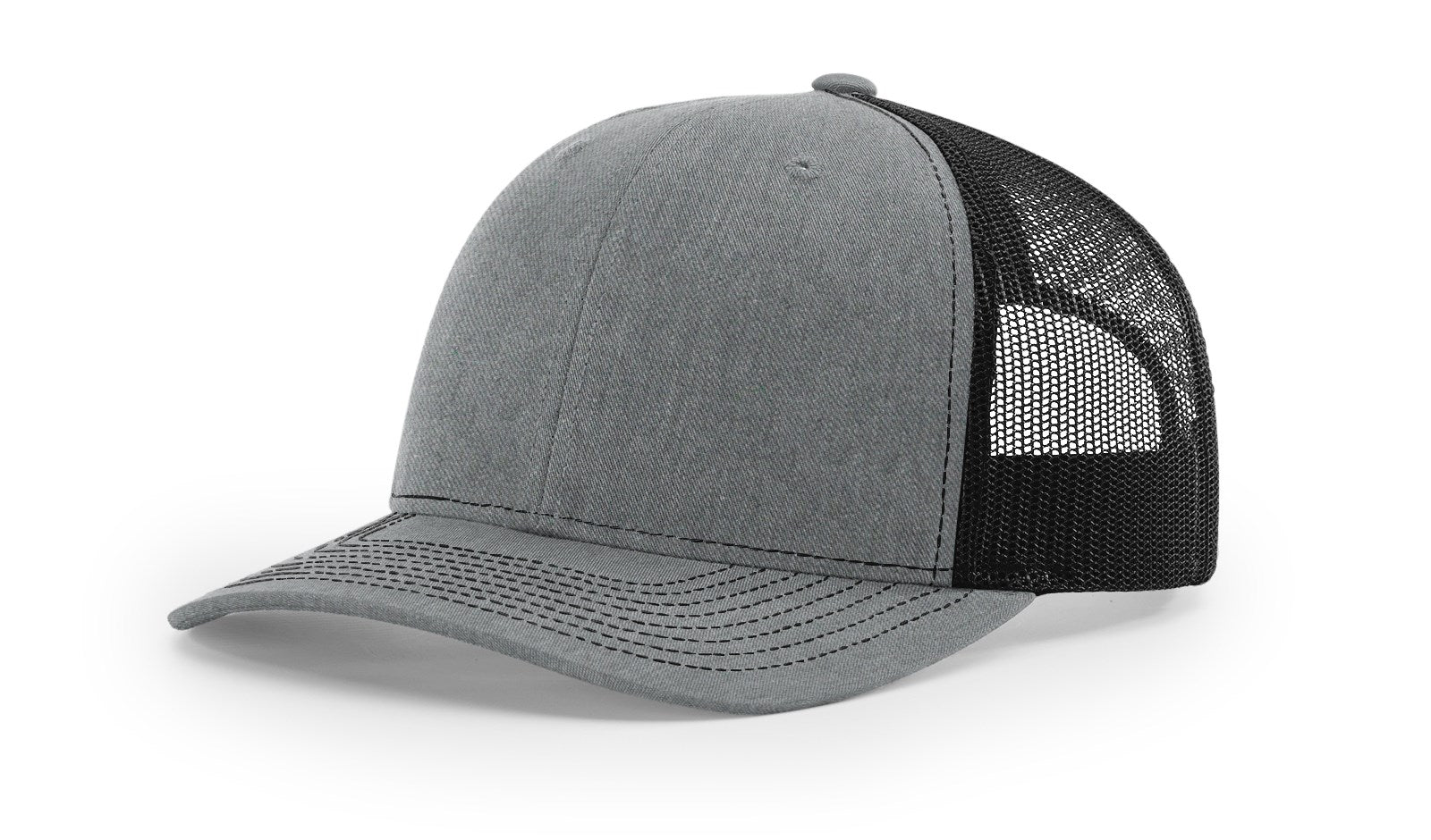 Heather Grey/Black - Richardson 112 Trucker Hat